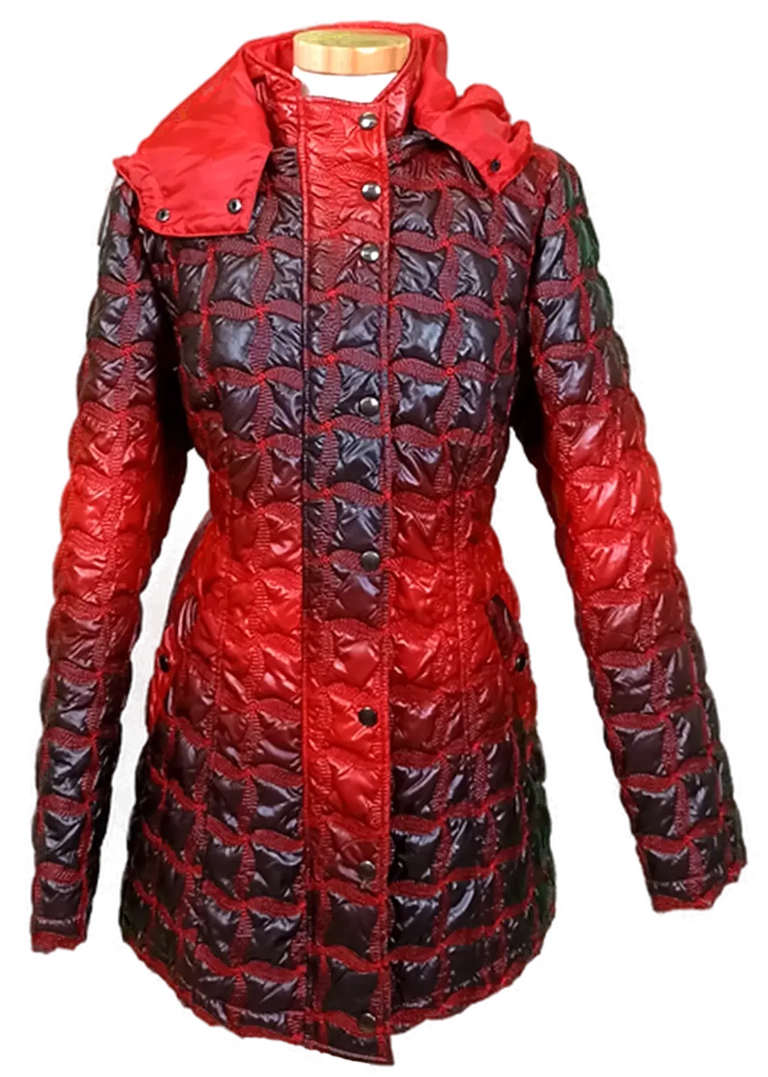 Pause Cafe Damen Mantel schwarz/rot Gr. 42 - Bild 1