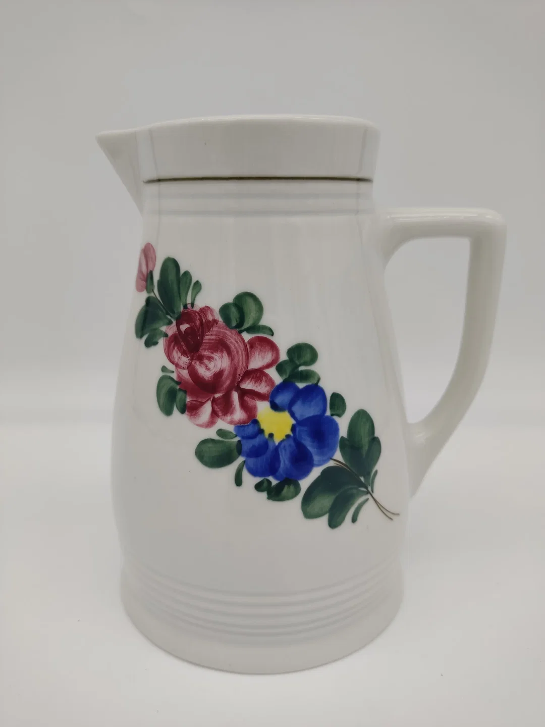 Lilien Porzellan - Kleines Set - Fleisch/Suppenteller & Krug 'Alpenflora', 8 Teile – Bild 8