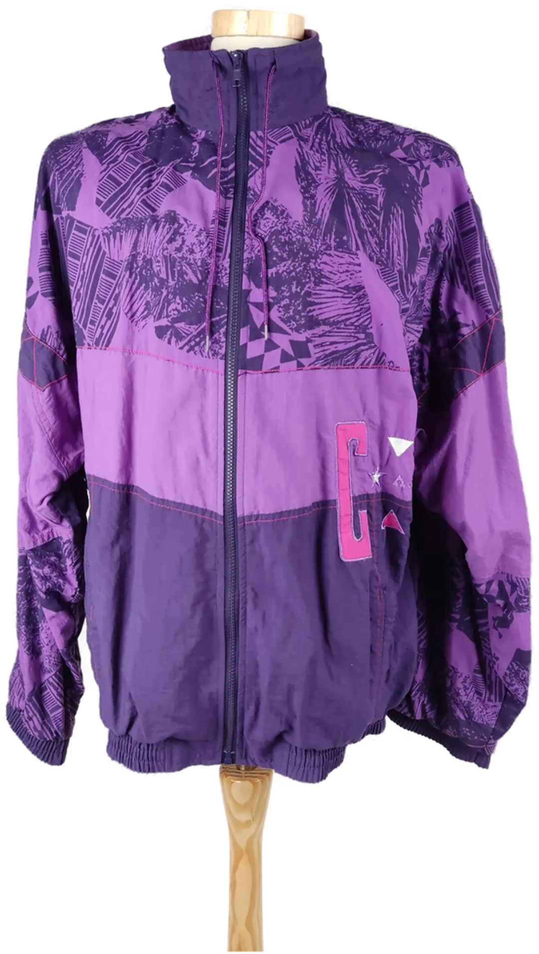  Swiss Design Active Herren Jacke/Windbraeker lila gemustert - XXL/54 - Bild 1