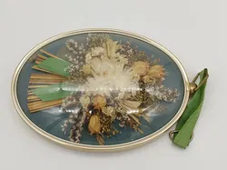 Vintage Wanddekor von CIDEART FLORAL DESIGN. Blumengesteck unter Glas - Bild 2