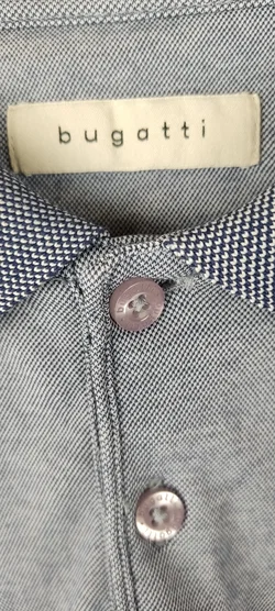 Bugatti Herren Poloshirt Grau Meliert | Zeitloser Regular Fit - Bild 8