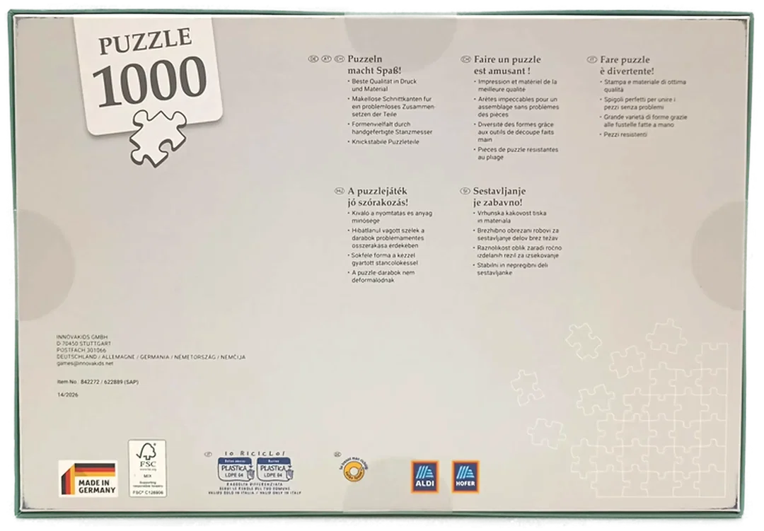 Innovakids 1000 Teile Puzzle "Blumenmädchen" – Modernes Tropen-Motiv 70x50 cm (OVP) – Bild 3