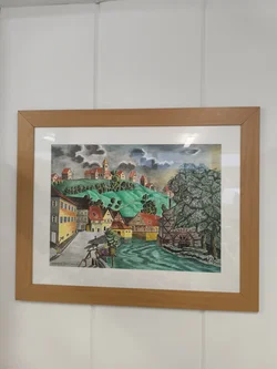 Josef Rosenberger 2001, historische Ortsansicht, gerahmt – Vorschau 5