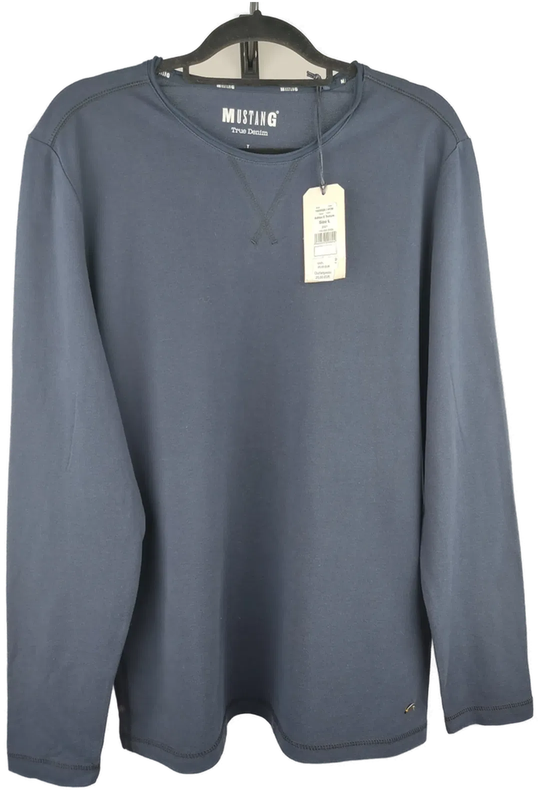 Mustang Herren Shirt Langarm blau - L/50 - Bild 4