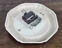 Vintage Keramik Wanduhr - Durchmesser ca. 24 cm  - Bild 4