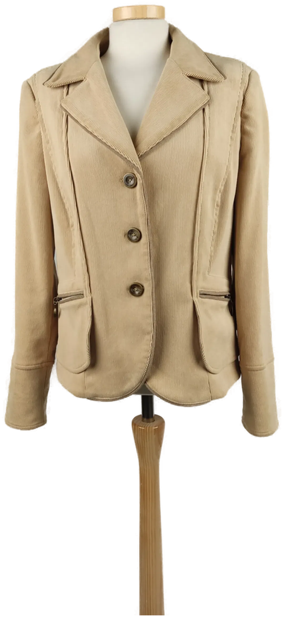 Schneiders Corddamenblazer beige gefüttert/ XL 42 - Bild 1