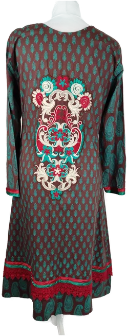 Damen Midikleid Sonstige Baumwolle Gr. M | Einmaliges Unikat – Vorschau 3