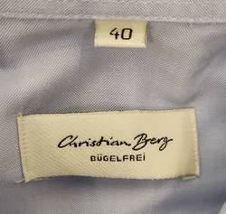 Christian Berg Herrenhemd blau Gr. 40 – Vorschau 3
