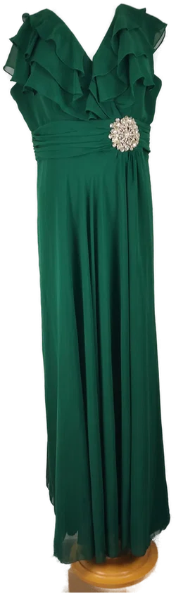 Damenballkleid Sonstige Gr.52 Unifarben | Festlicher Klassiker - Bild 1
