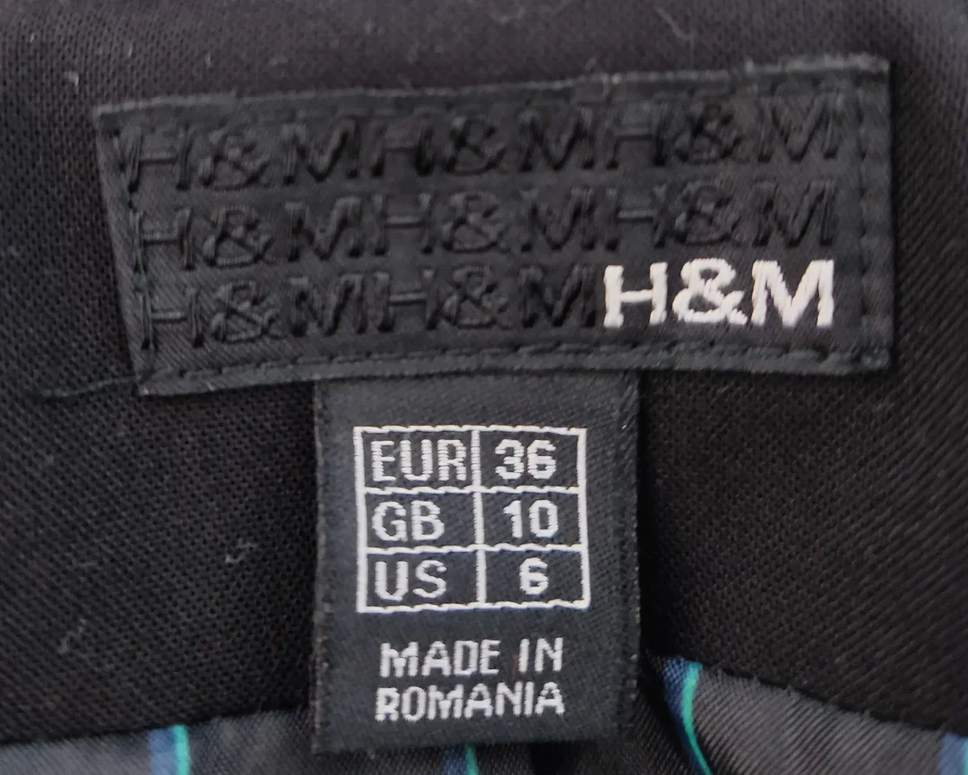 H&M Damen-Blazer, schwarz - Gr. 36 – Bild 4