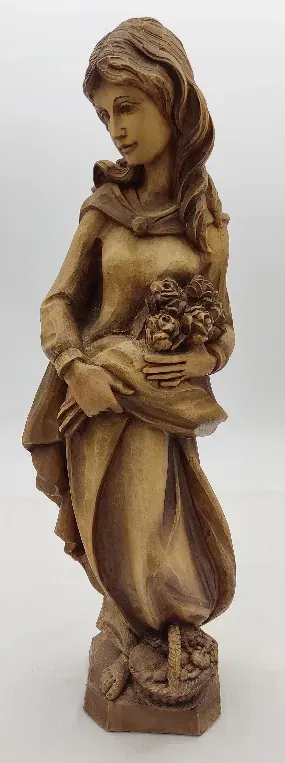 Heilige Elisabeth Statue aus Holz - Bild 4