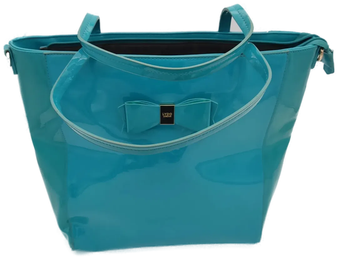 LYDC London Shopper in Lackoptik, türkis - Bild 1