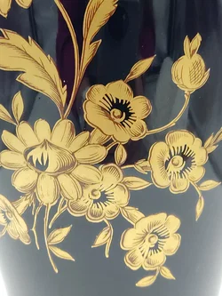 Ilmenau Porzellan Vase Echt Kobalt Gold  | Graf von Henneberg Thüringen - Bild 4