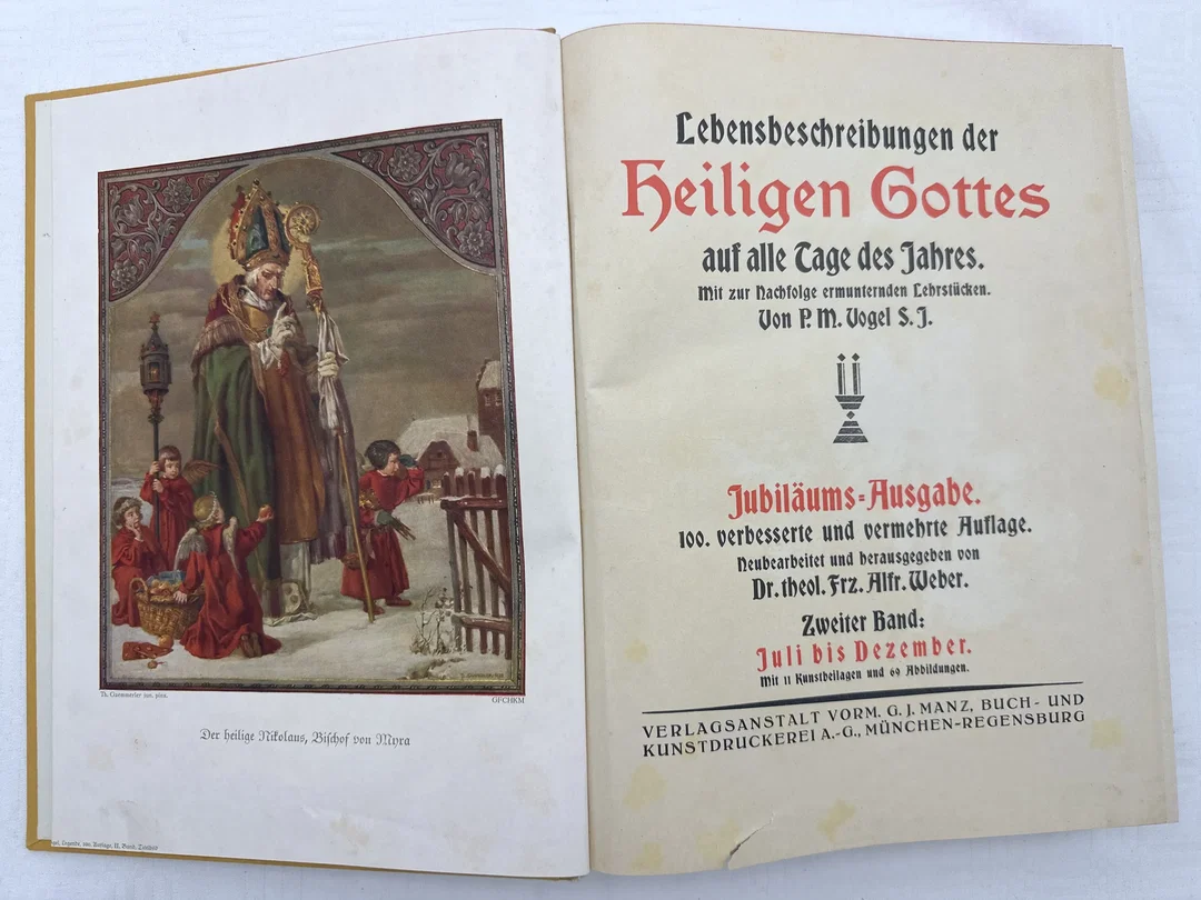 Heiligenlegende in 2 Bänden von P. Matthäus Vogel Jubiläumsausgabe Juni 1926 – Bild 4