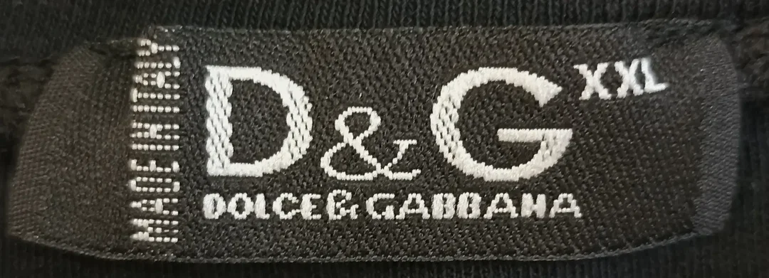 Dolce & Gabbana Damenshirt schwarz mit Strasssteinlogo Gr. XXL – Bild 3