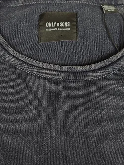 ONLY & SONS Herren Longsleeve Shirt, blau - Gr. M - Bild 5