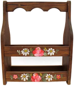 Rustikales Holzdeko-Set – handbemalt im Landhausstil, Schrank, Regal & Kasten - Bild 3