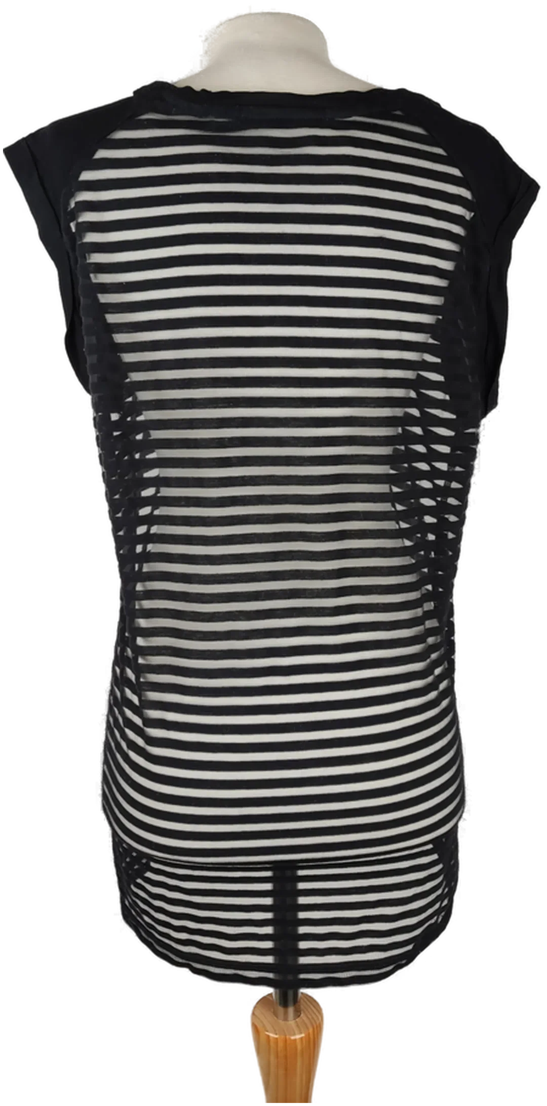 Mesh-Minikleid Maison Scotch Transparent-Streifen | Sommer-Statement – Bild 2