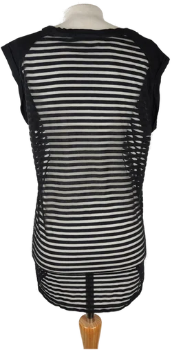Mesh-Minikleid Maison Scotch Transparent-Streifen | Sommer-Statement – Vorschau 2