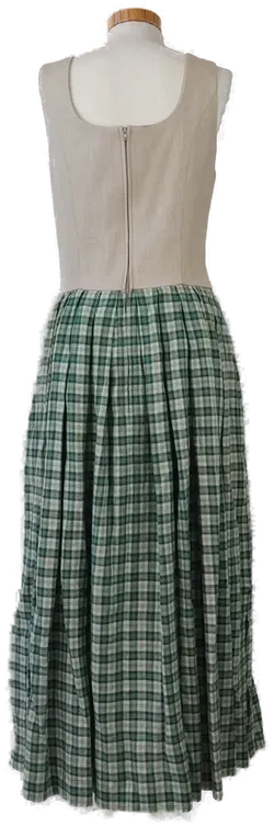 Damentrachtenkleid grau,grün mit Hornknöpfen - EUR 34 - Bild 3