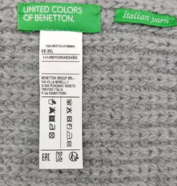 United Colors of Benetton Kinderschal grau Gr. XS-3XL – Vorschau 2