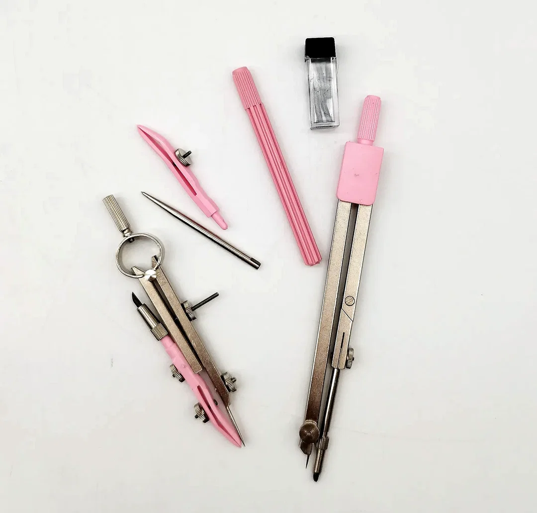 Zirkelset mit Etui, 6 tlg.  - Bild 1