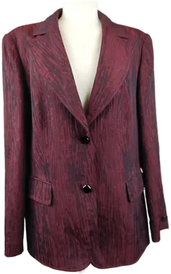 Basler Damenblazer weinrot mit roten Glitzerpunkten - XL/42 - Bild 1