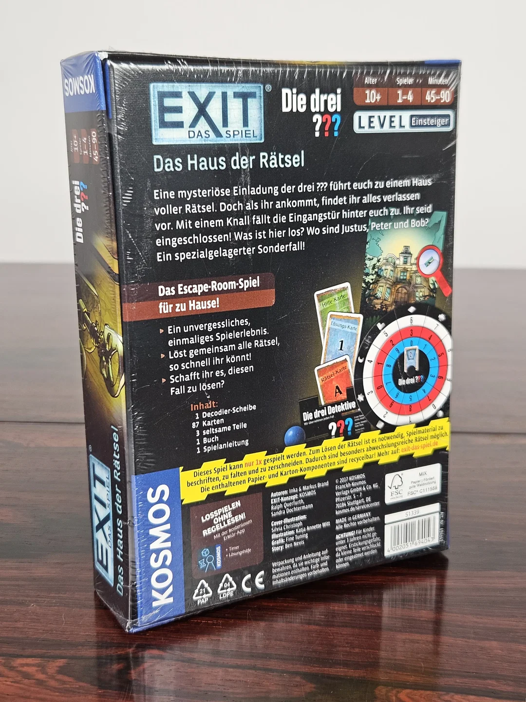 EXIT Das Spiel - Das Haus der Rätsel - Die Drei ??? - Gesellschaftsspiel -KOSMOS  – Bild 3