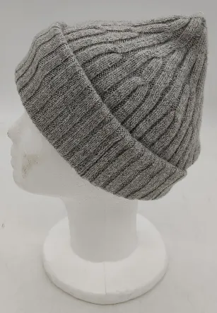 H&M Damenstrickhaube/mütze in hellgrau – Bild 4