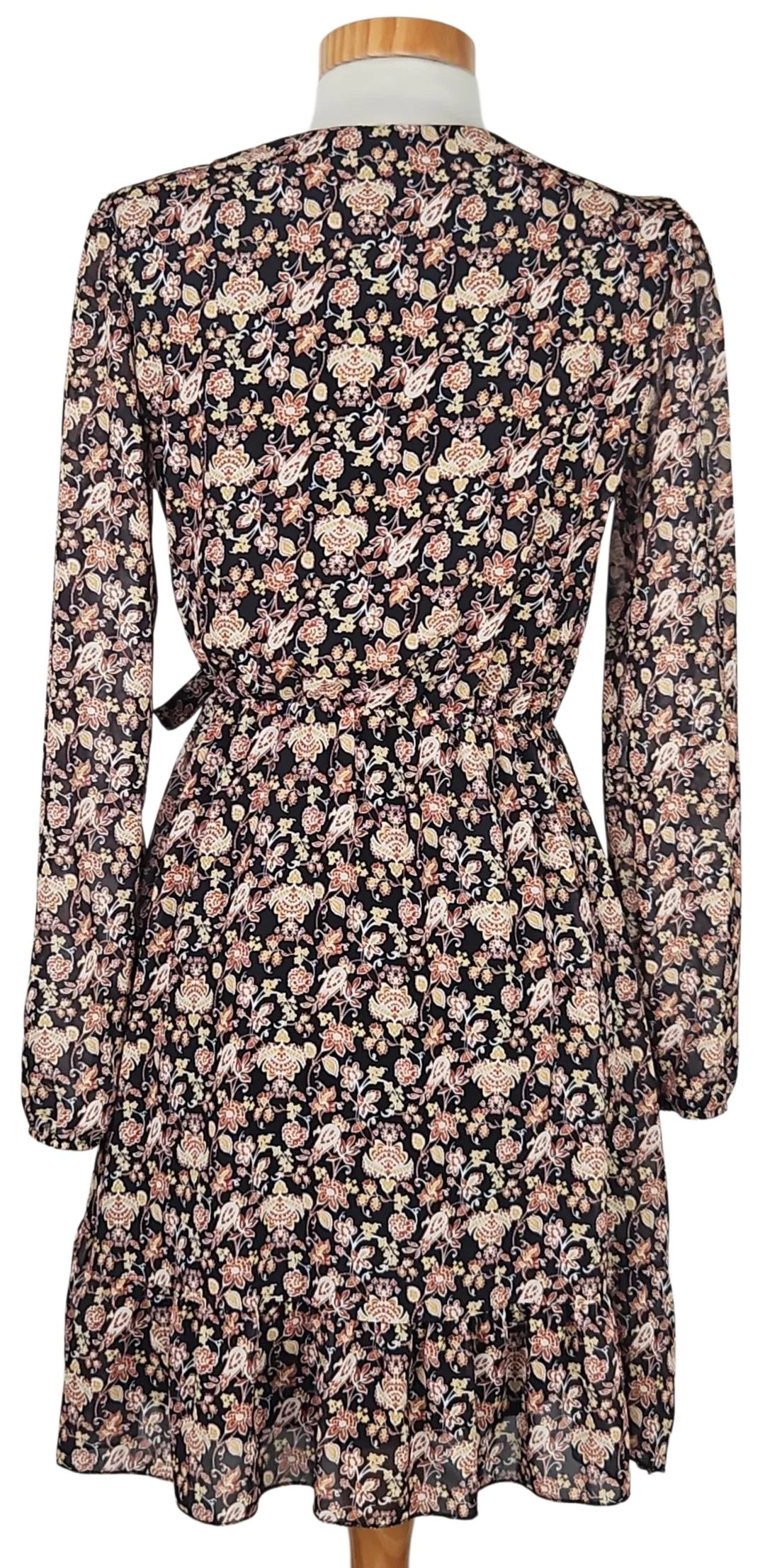 JOHANNA Damen Midikleid, schwarz/grün - Gr. XS  – Bild 2