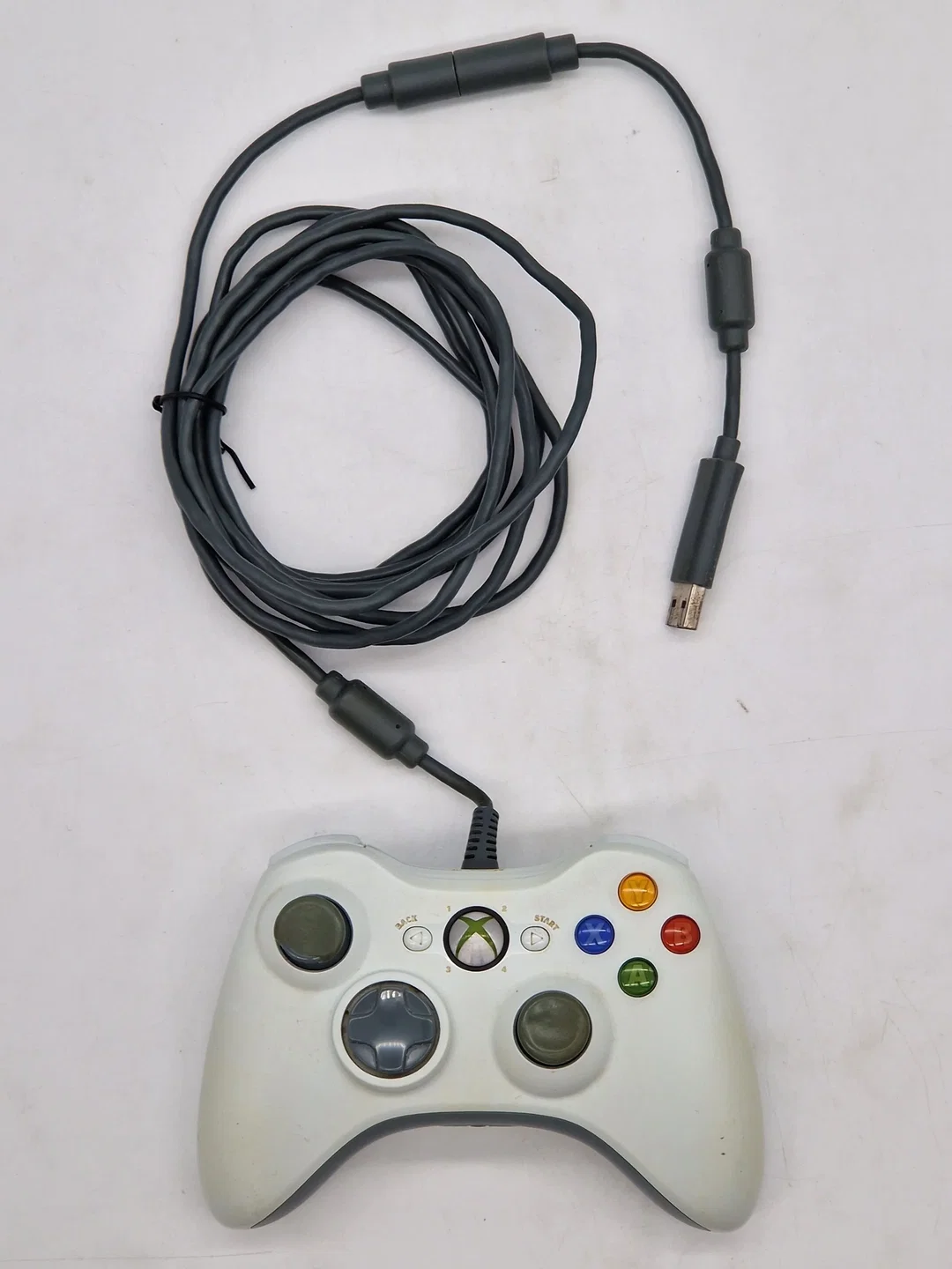 Original Microsoft Xbox 360 Controller - Kabelgebunden - weiß - Bild 4