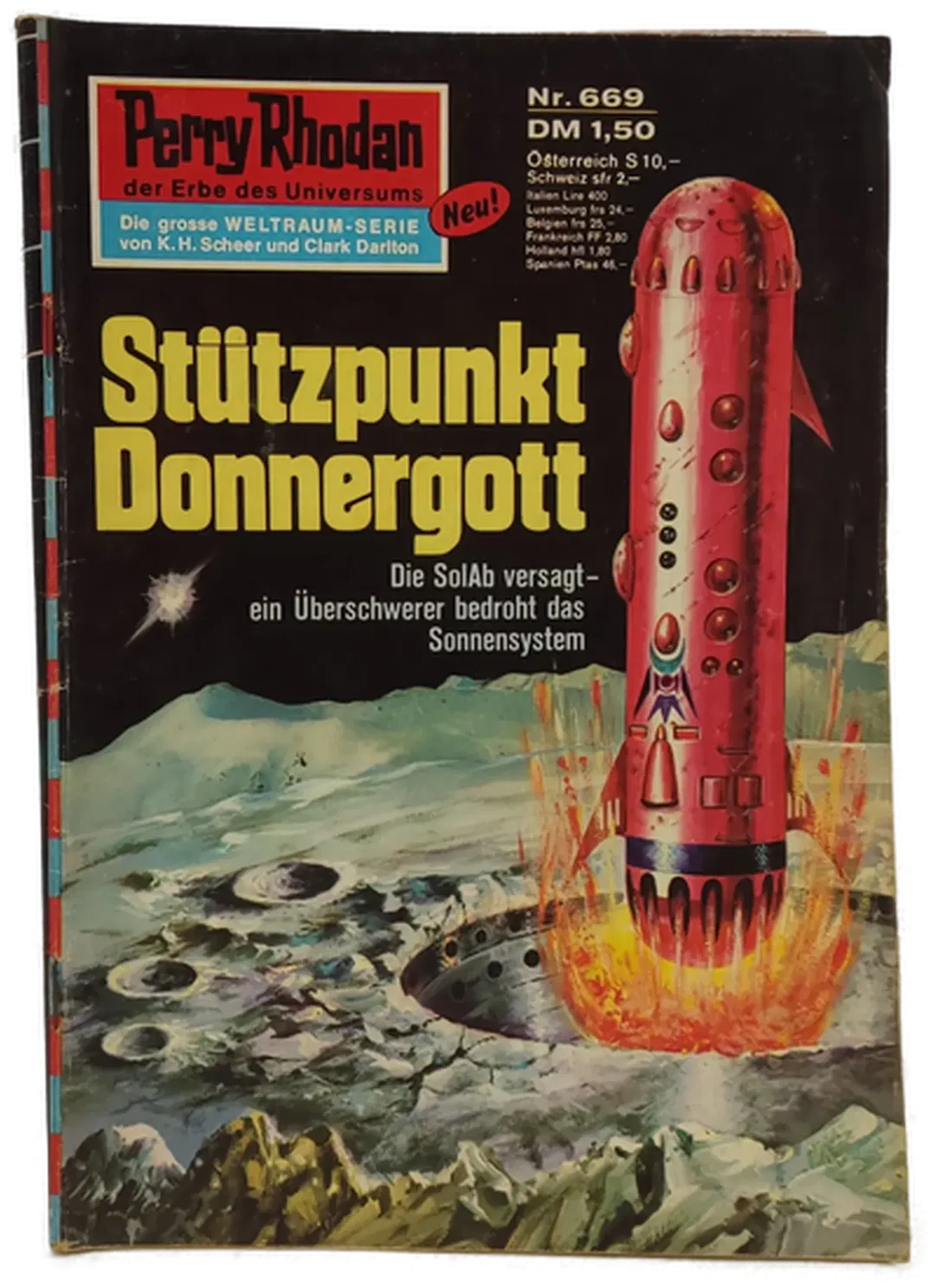 Romanheft Perry Rhodan Stützpunkt Donnergott Erstauflage Nr.669  - Bild 1