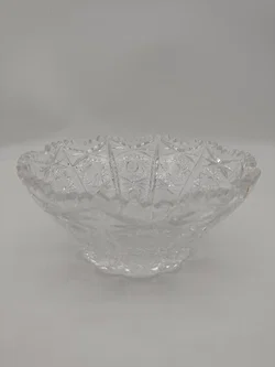 Geschliffene Kristallglas-Schale, D 18 cm, H 8 cm – Vorschau 2