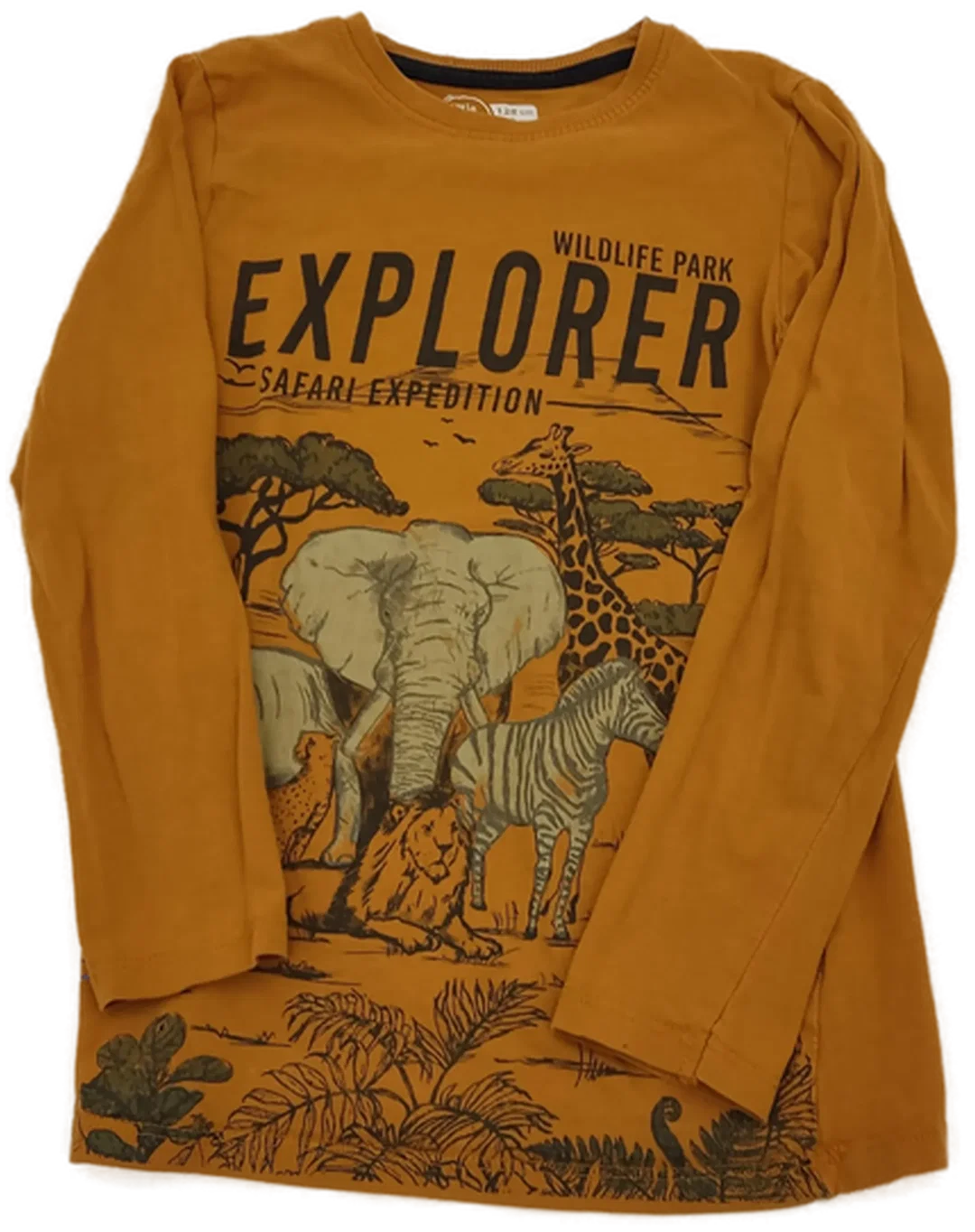 Kinder Langarm Shirts 3 Stk. schwarz, senf – Bild 3