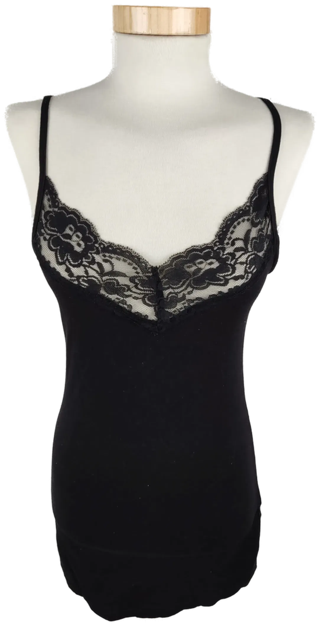 AMISU Spitzen-Top in Schwarz, Größe M - Bild 1