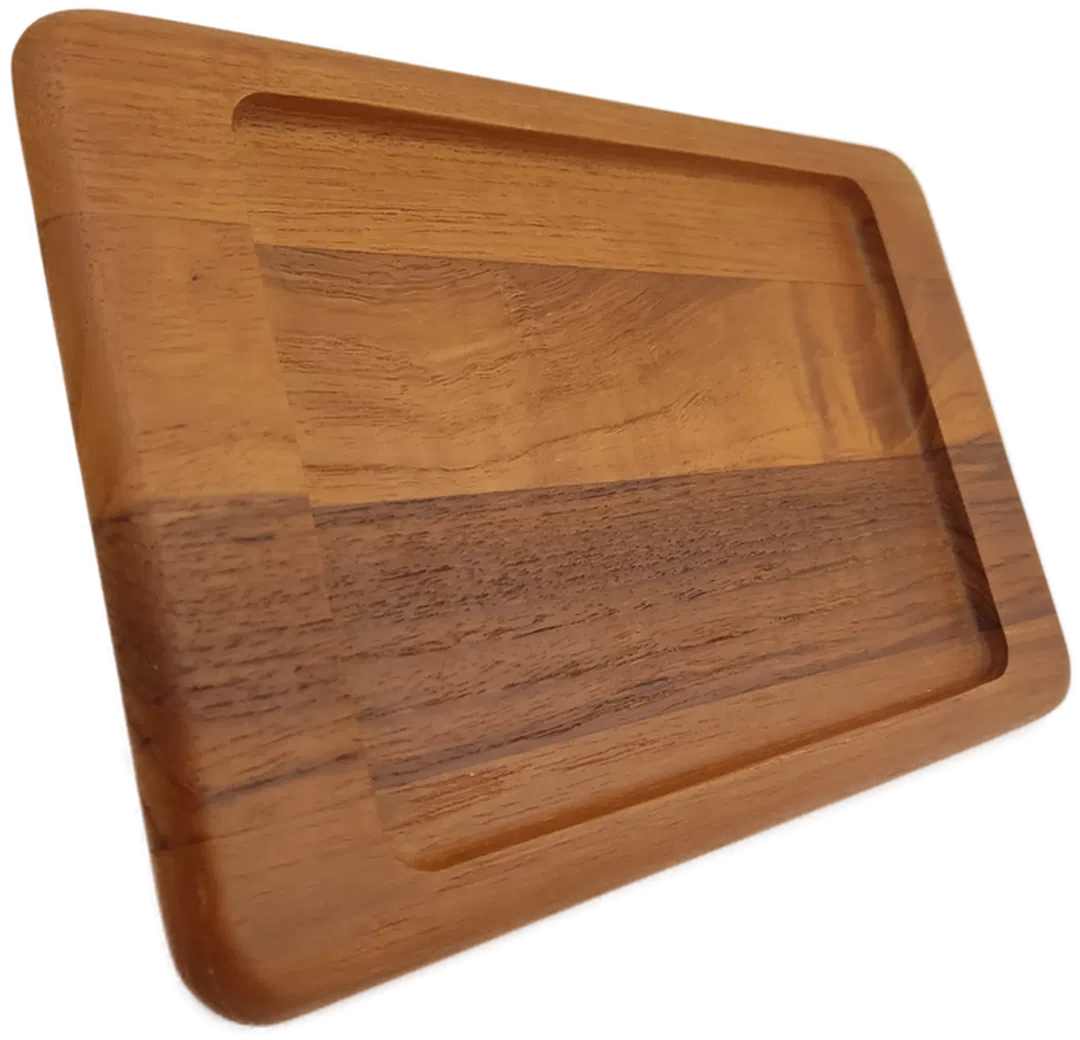 1960er DIGSMED Servierplatte aus Teakholz. 26 cm - Bild 4