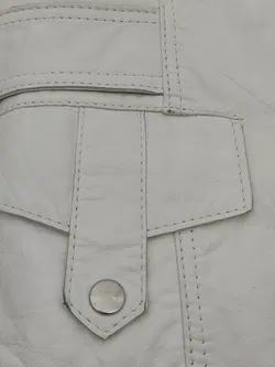 conbipel Damen Lederjacke weiß Italienische Gr. 46 (deutsche Gr. 40) - Bild 7