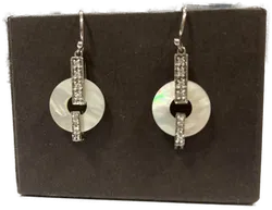 Ohrringe 925er Silber und Perlmutt - Bild 2