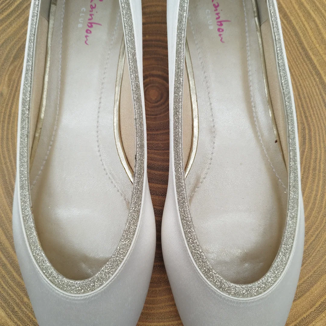 Elegante Rainbow Club Brautschuhe – Ivory Satin – Gr. 37 – neu & ungetragen – Bild 7