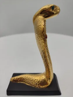 Goldene Cobra Porzellan & Zertifikat von Franklin Mint | Limitierte Rarität - Bild 3