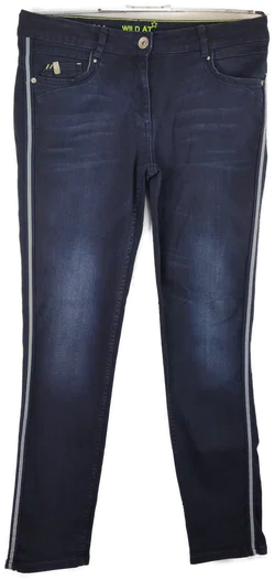 Damenjeans CECIL Dunkelblau mit Seitenstreifen | Zeitloser Stil – Vorschau 1