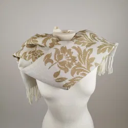 Schal zweifarbig bemustert - ca. 180cm lang - Bild 2