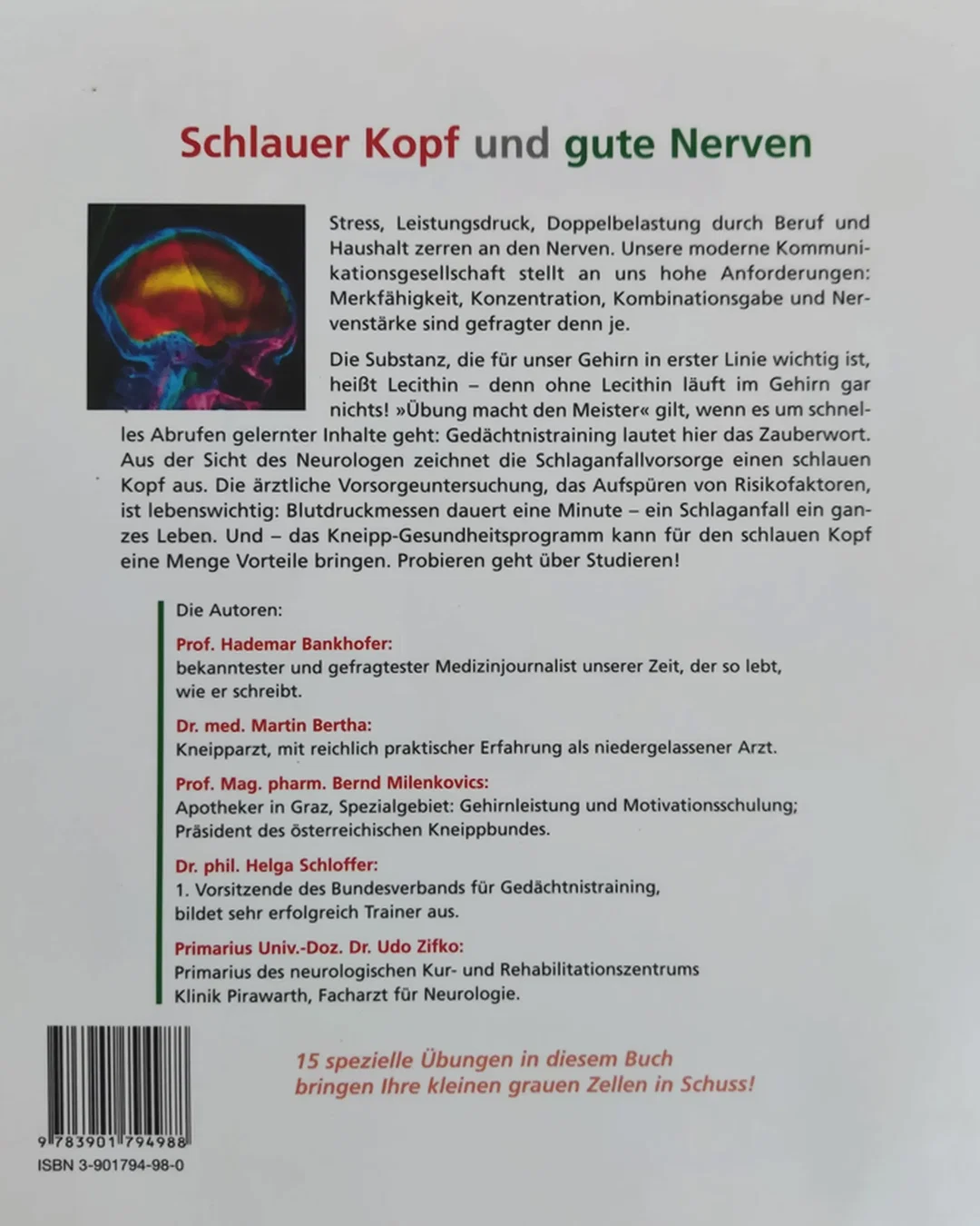 Buch "Schlauer Kopf und gute Nerven" -Milenkovics, Bankhofer, Schloffer, Zifko, Bertha – Bild 2