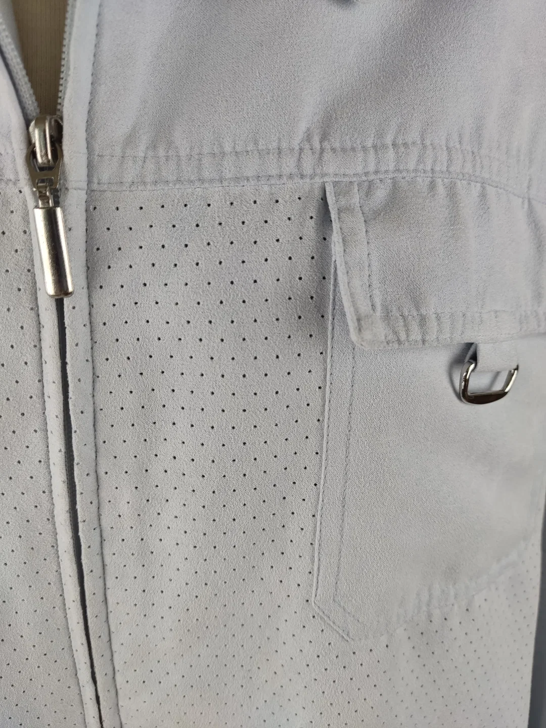 Hemdjacke "Kingfield", dreiviertelarm mit Kragen, hellblau, Größe 48 – Bild 4