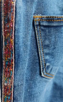 Reserved Mädchenjeans blau - Gr 122 - Bild 3