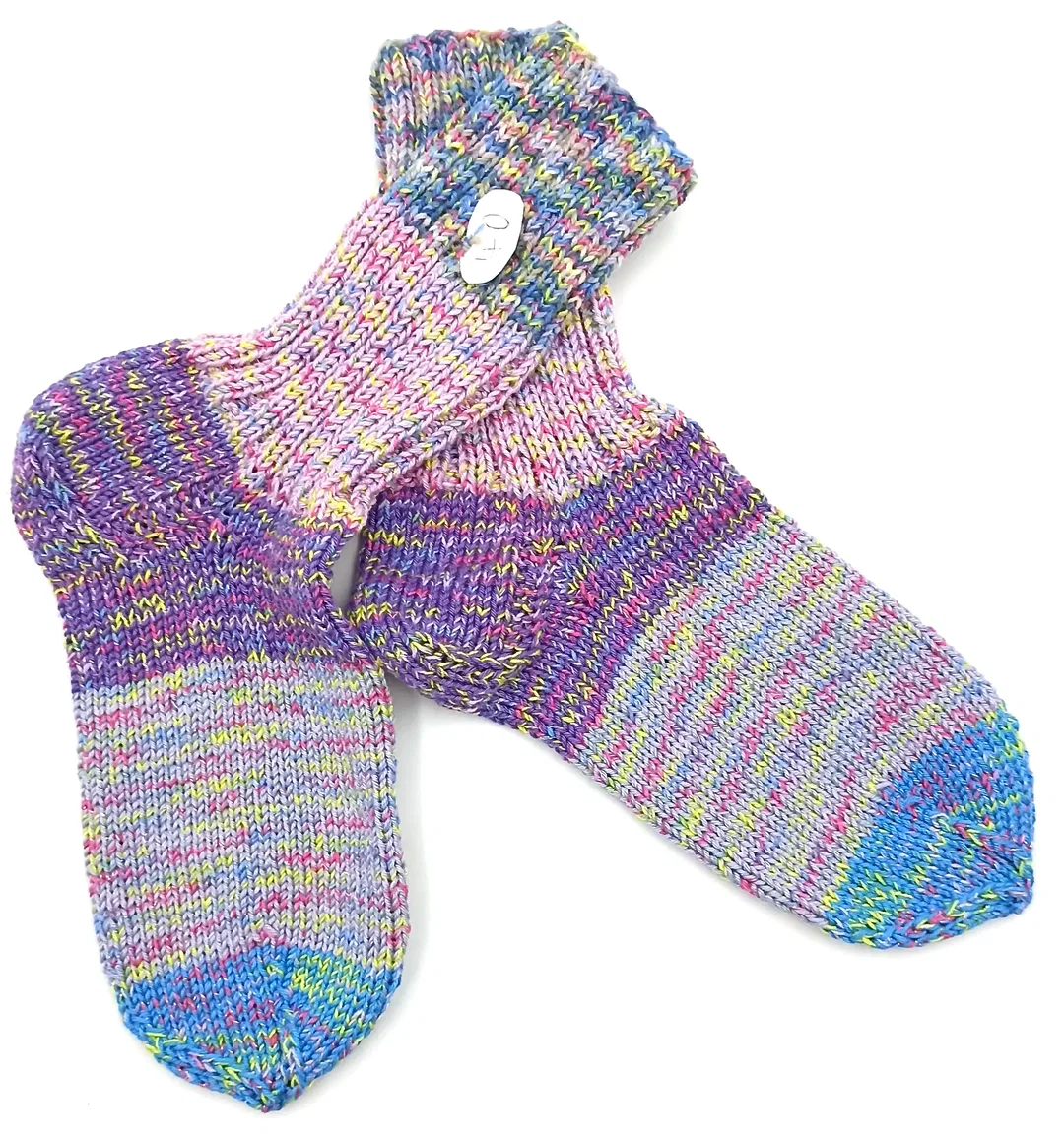Handgestrickte Wollsocken Gr. 40 - Bild 1