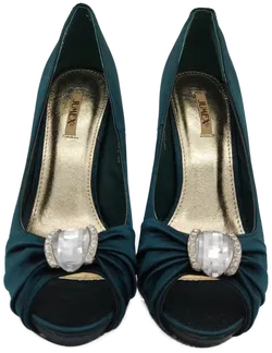 JUMEX Damen High Heels blaugrün - Gr. 39 - Bild 2