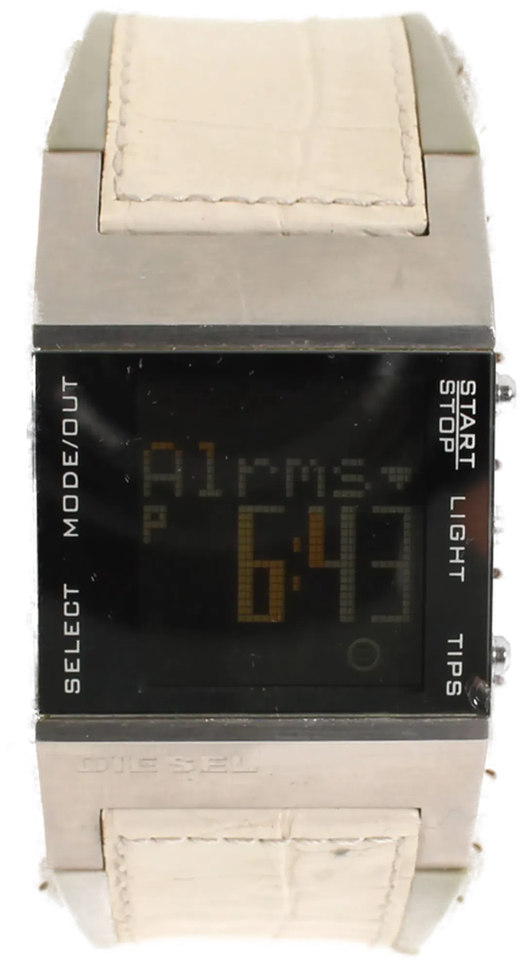 Damen Digitaluhr von Diesel mit Originalbox – Edelstahlgehäuse & Lederarmband - Bild 1