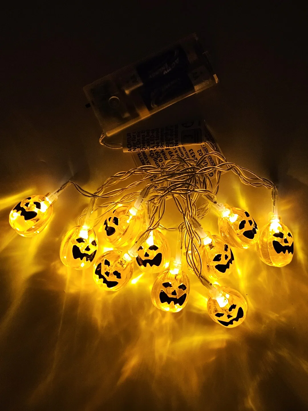 LED-Lichterkette für Halloween #3" Kürbis" – Bild 3