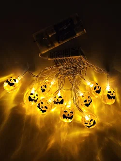 LED-Lichterkette für Halloween #3" Kürbis" – Vorschau 3